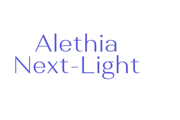 Alethia Next-Light Font