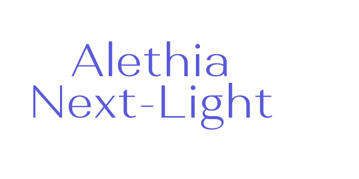 Alethia Next-Light Font Download