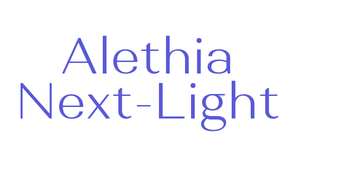 Alethia Next-Light Font