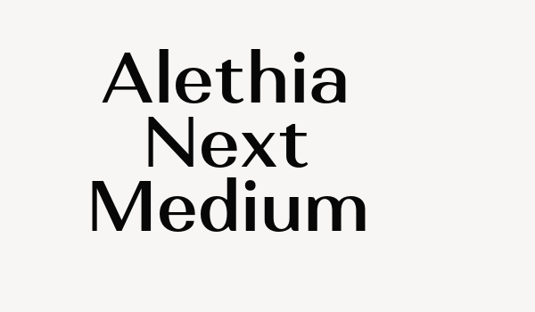 Alethia Next Medium Font