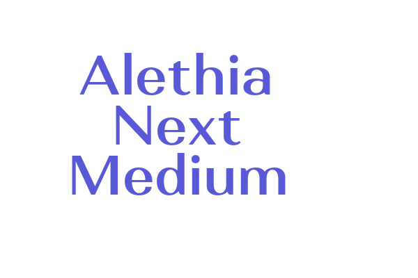 Alethia Next Medium Font