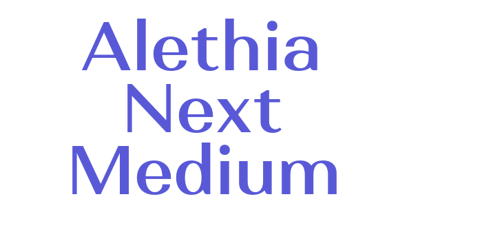 Alethia Next Medium Font