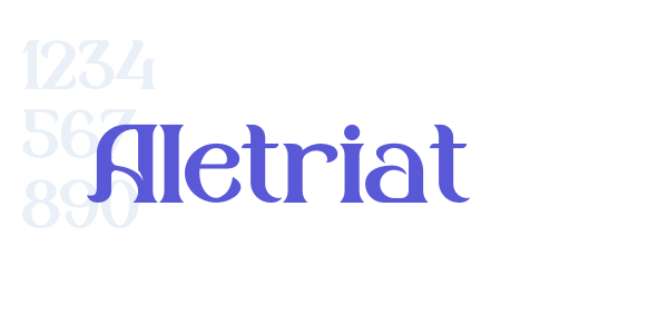 Aletriat font free