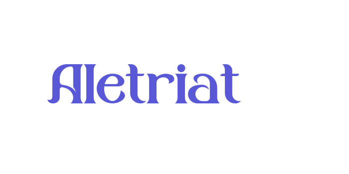 Aletriat Font Download