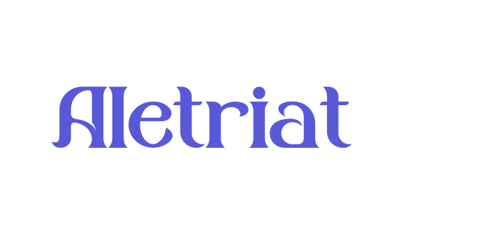 Aletriat Font