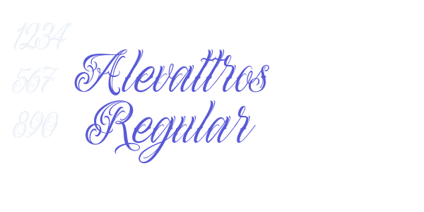 Alevattros Regular font