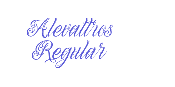 Alevattros Regular Font