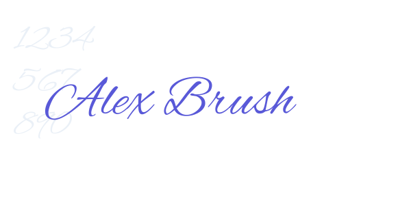 Alex Brush font free