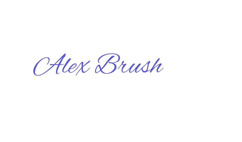 Alex Brush Font Download