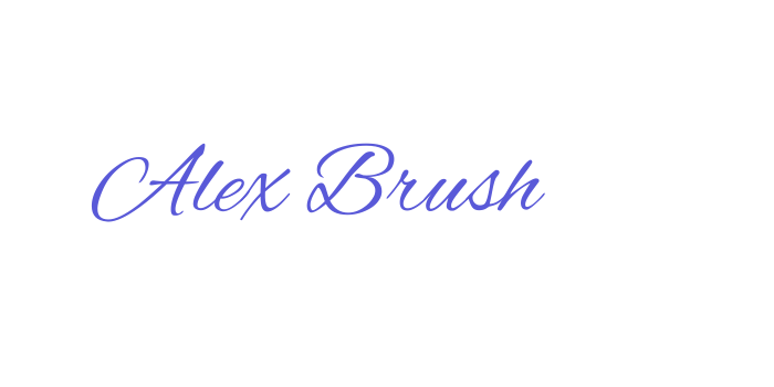 Alex Brush Font Download