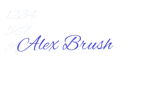 Alex Brush font download