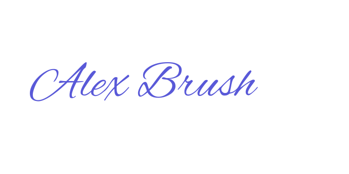 Alex Brush Font