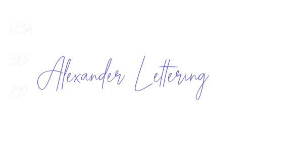 Alexander Lettering font free