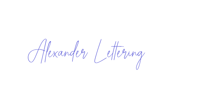 Alexander Lettering Font Download