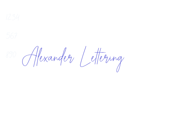 Alexander Lettering