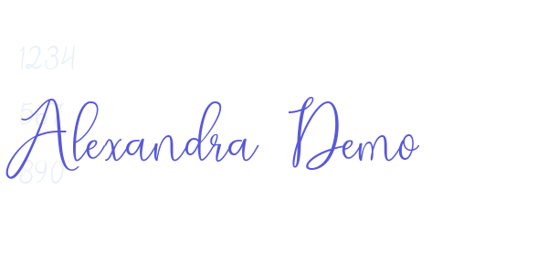 Alexandra Demo font free