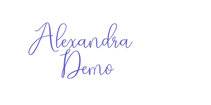 Alexandra Demo Font