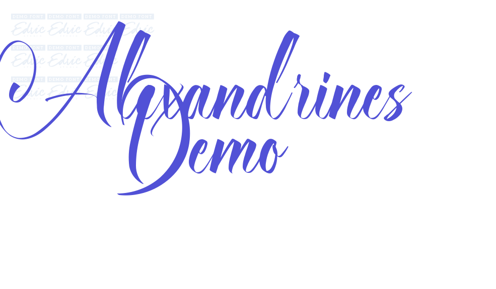 Alexandrines Demo-font-download