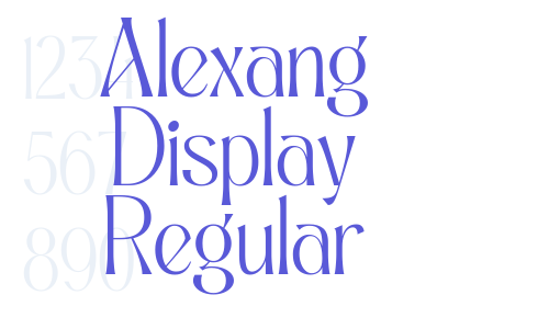 Alexang Display Regular Font Download