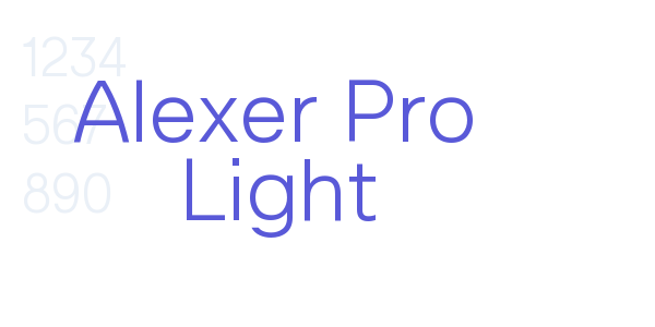 Alexer Pro Light font free