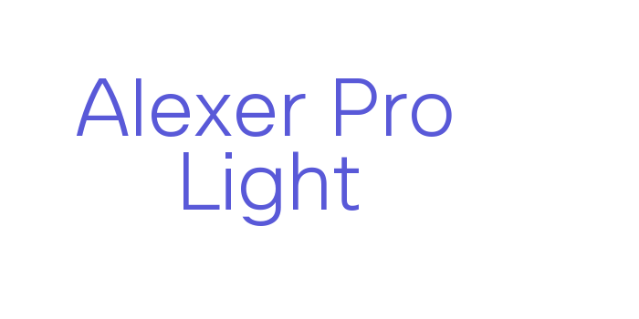 Alexer Pro Light Font Download