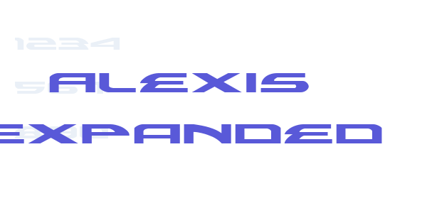 Alexis Expanded font free