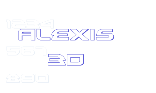 Alexis 3D Font Download