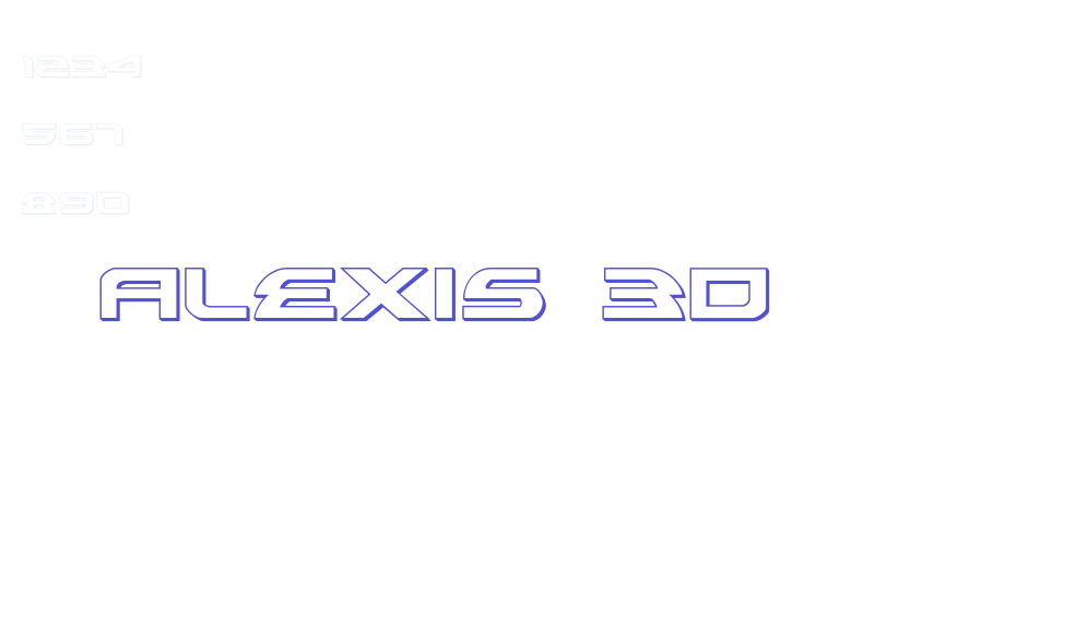 Alexis 3D-font-download