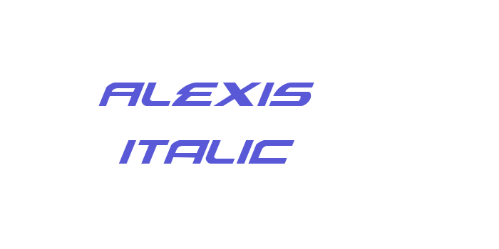 Alexis Italic Font Download