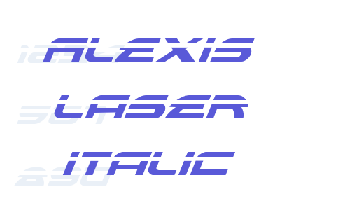 Alexis Laser Italic Font Download