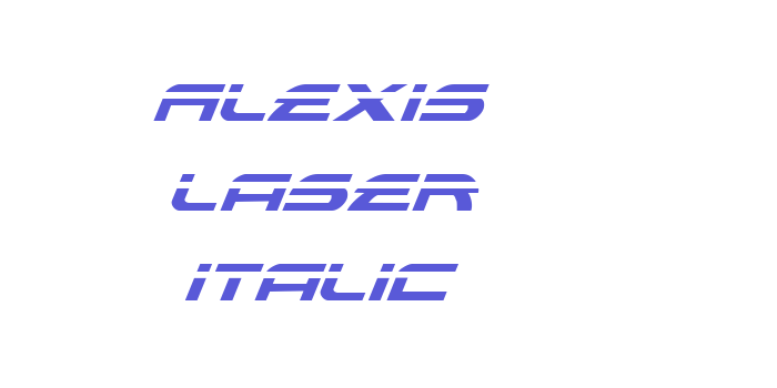 Alexis Laser Italic Font Download