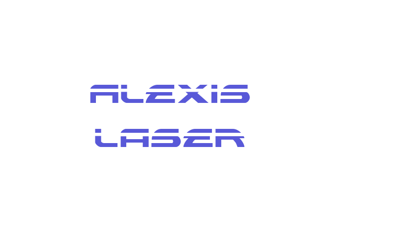 Alexis Laser Font