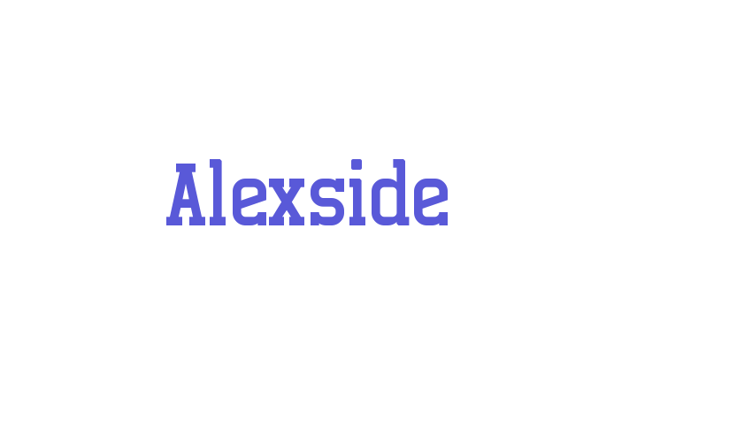 Alexside Font Download