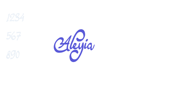 Aleyia font free