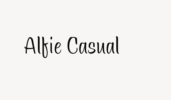 Alfie Casual Font