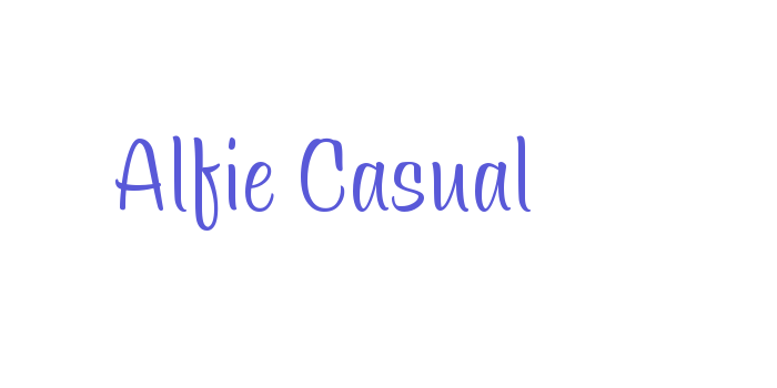 Alfie Casual Font Download