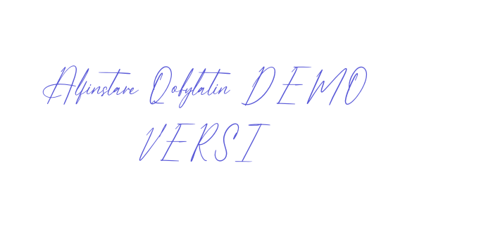 Alfinstare Qobylatin DEMO VERSI Font Download