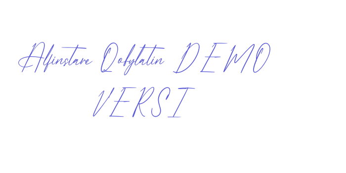 Alfinstare Qobylatin DEMO VERSI Font