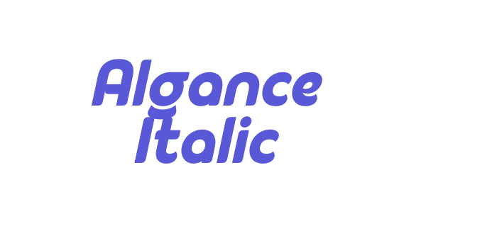 Algance Italic Font Download