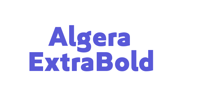 Algera ExtraBold Font Download