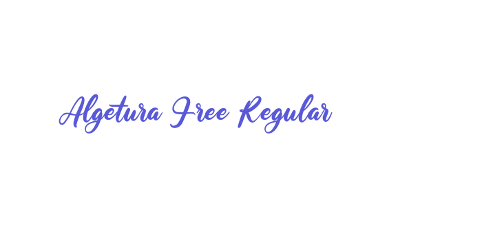 Algetura Free Regular Font Download