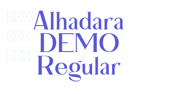 Alhadara DEMO Regular font free