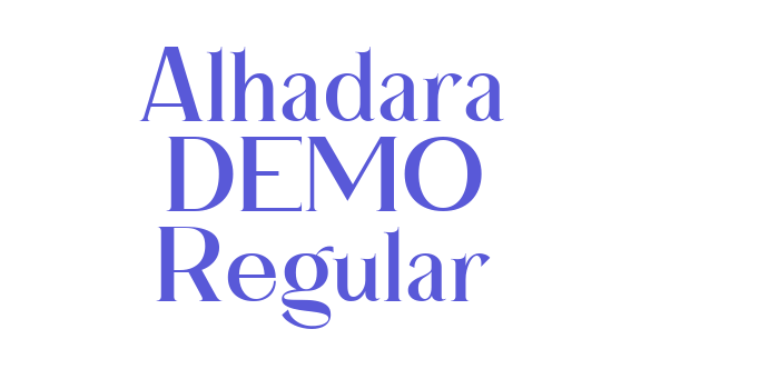 Alhadara DEMO Regular Font Download