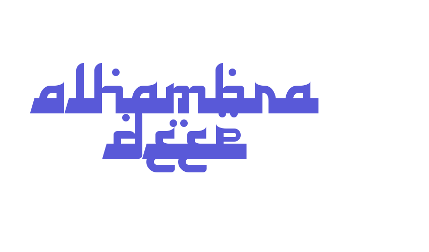 Alhambra Deep Font Download