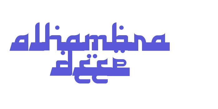 Alhambra Deep Font Download