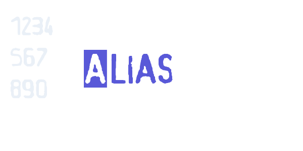 Alias font free