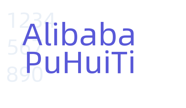 Alibaba PuHuiTi Font