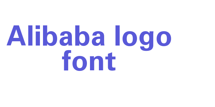 Alibaba logo font Font Download