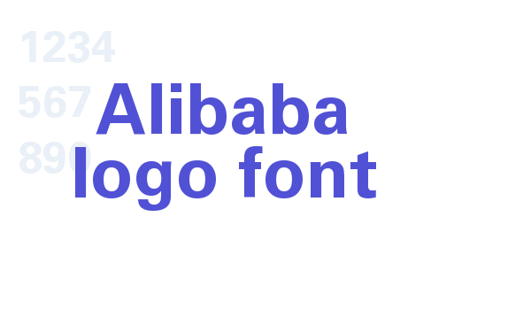 Alibaba logo font font download