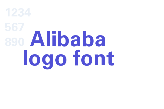 Alibaba logo font font download